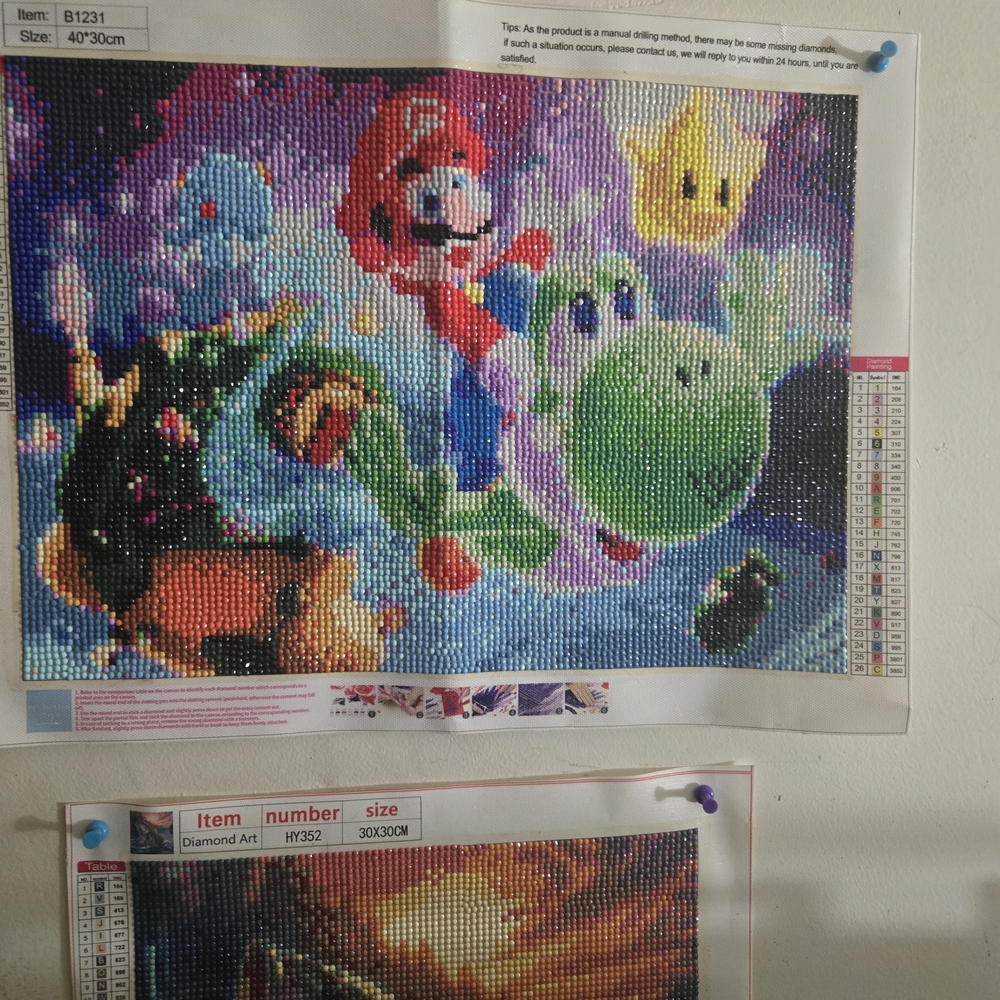 Mario Finished Diamond Art